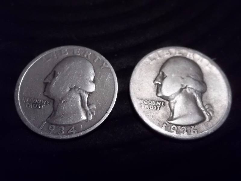 1934, 1936 Washington Quarters