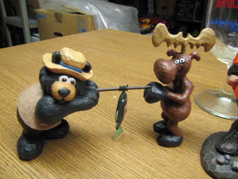 A Bear, A moose & a fish