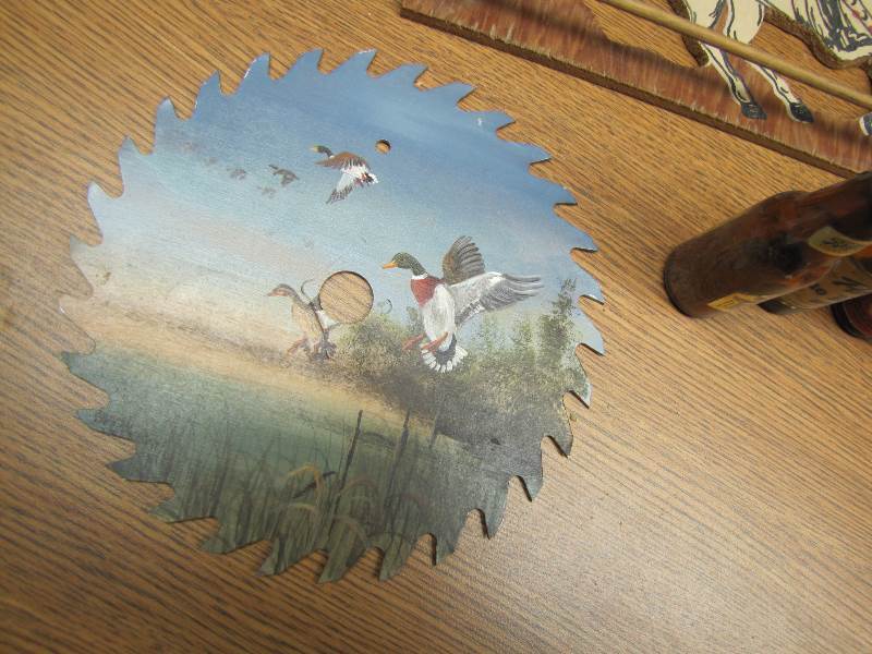 Mini Beer Bottles - Painted saw blade