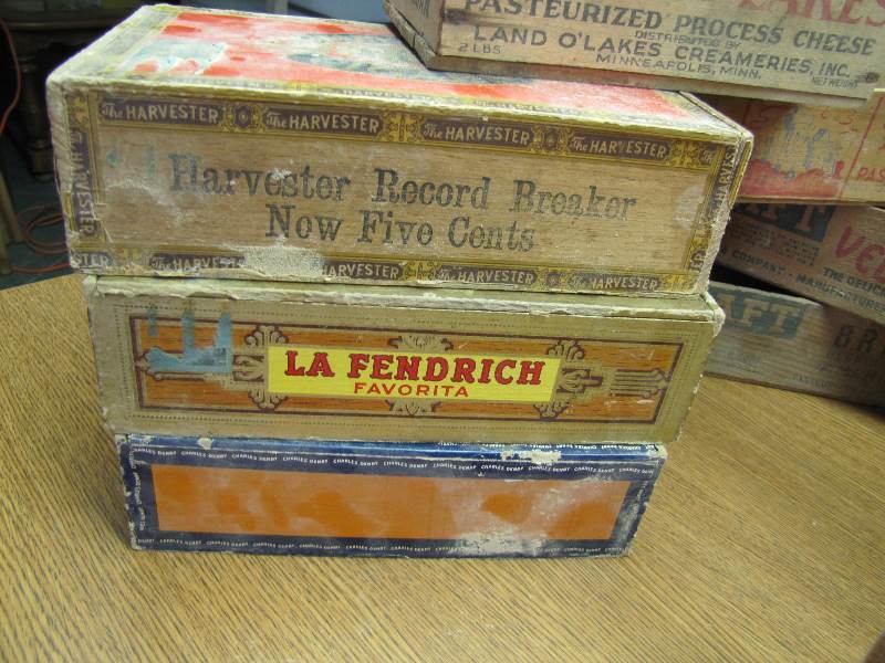 Cigar Boxes  various vintage  Boxes