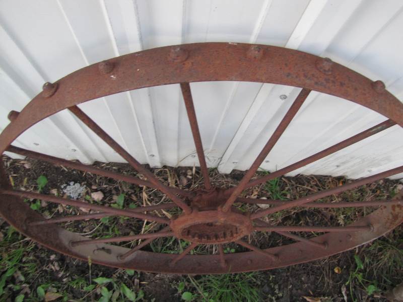 Vintage Iron Wagon Wheel