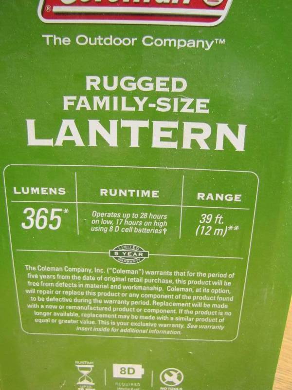 New Coleman Lantern