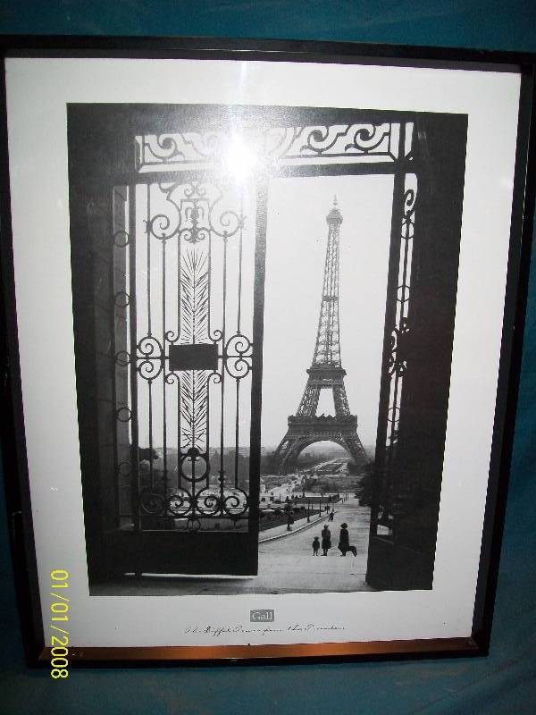 lot 28 image: Gall The Eiffel Tower From The Trocadero, Framed Art Print 16-12 x 20-12