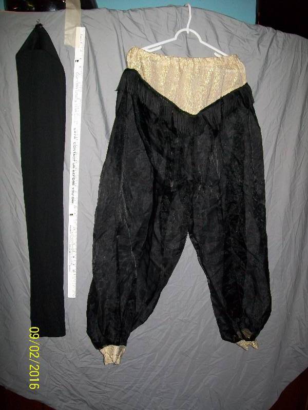 lot 11 image: Adult Costume. Unknown Size. Arabian Night Belly Dancer