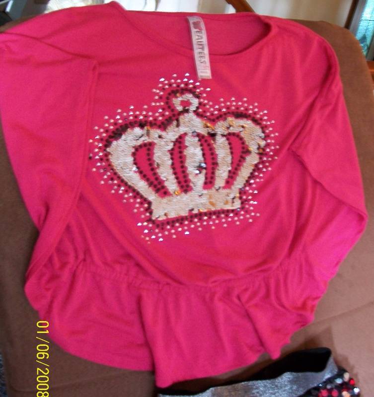 lot 89 image: Beautees Sparkling Top & SkirtSkort comboM(1012)