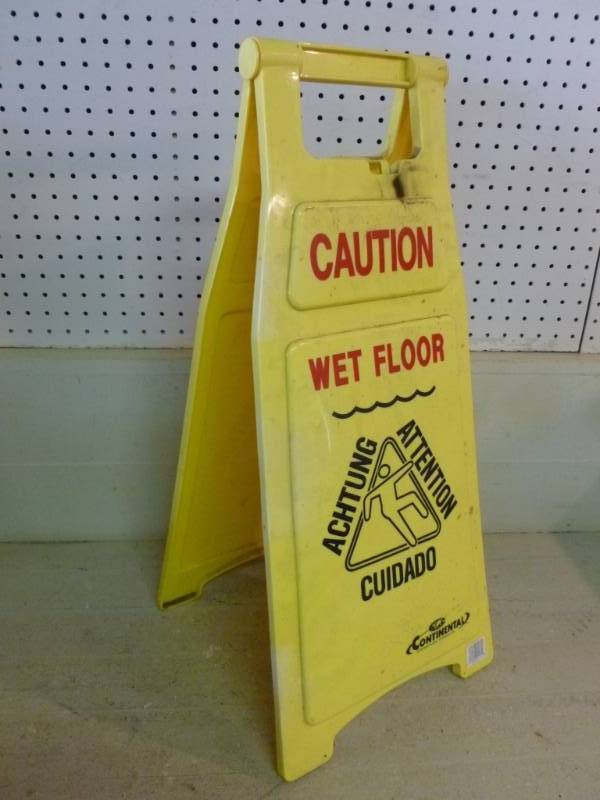 lot 66 image: Wet Floor Sign