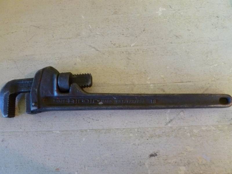 lot 223 image: Ridgid Pipe Wrench