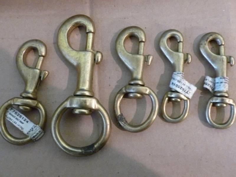 lot 242 image: Bronze Bolt Snaps