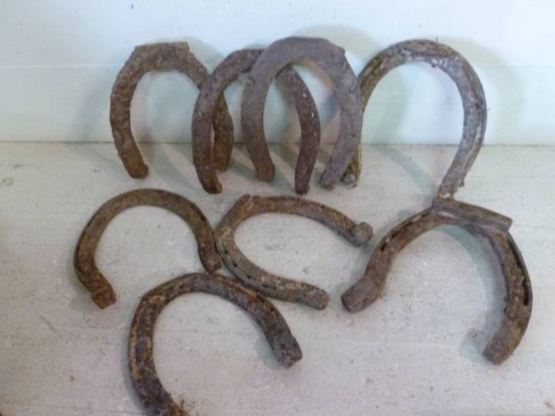lot 304 image: Antique Horseshoes