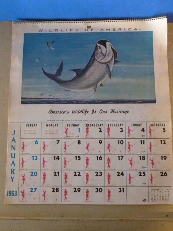 lot 318 image: Vintage Calendar
