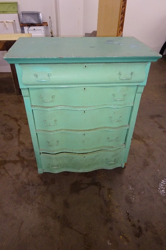 lot 56 image: Vintage wood dresser