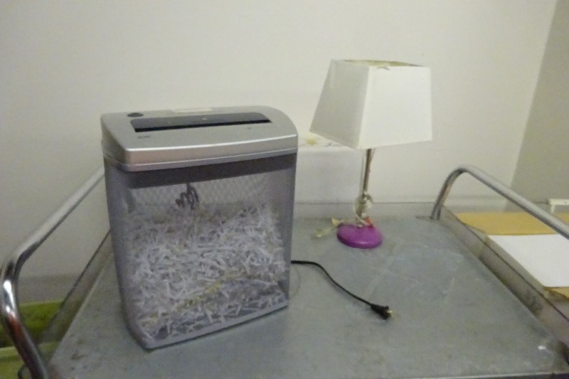 lot 62 image: Office desk lamp purple