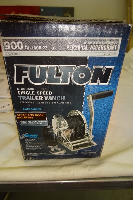 lot 23 image: Fulton Trailer winch