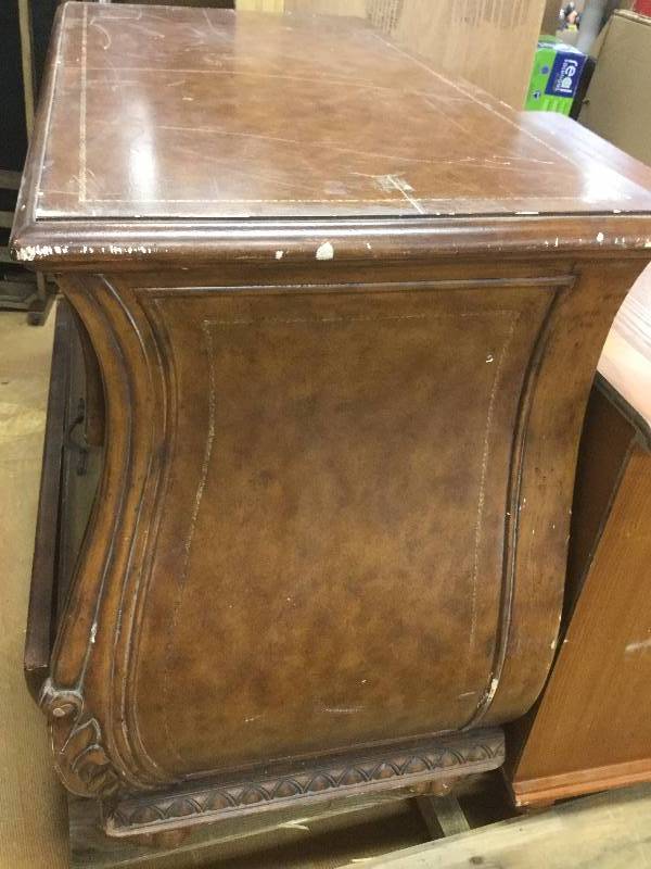 lot 37 image: Solid Wood Dresser - needs to be restore