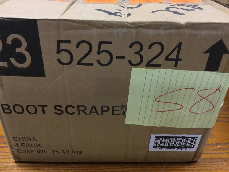lot 58 image: Lot of 4 New Boot Scrapers