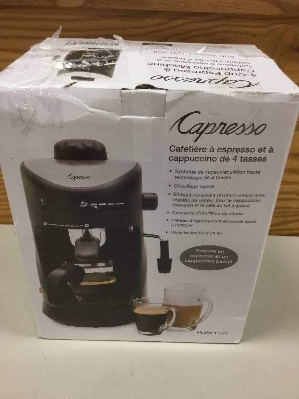 lot 97 image: Capresso 4-Cup Espresso and Cappuccino Maker