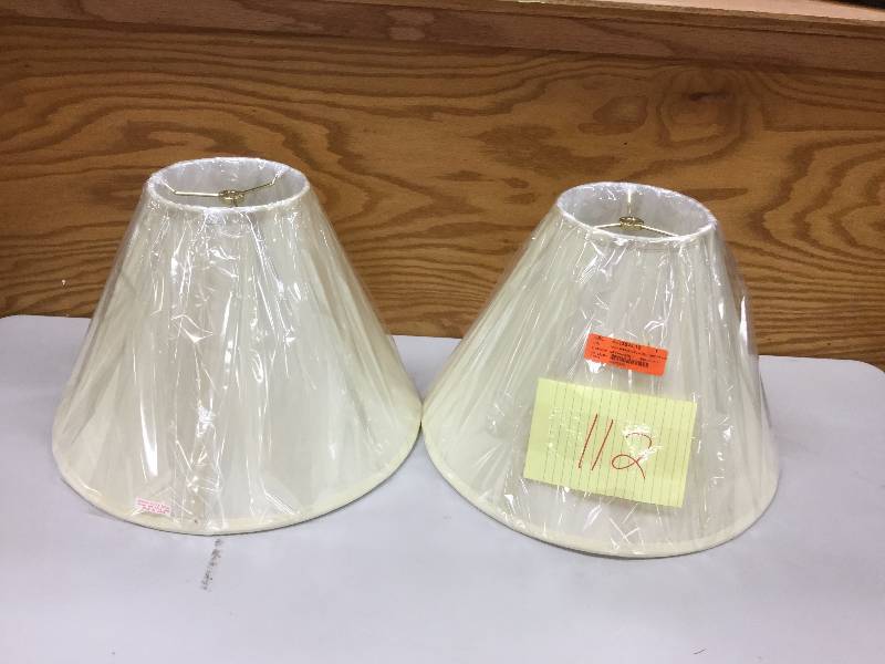 lot 112 image: Lot of 2 Never used Lamp Shades