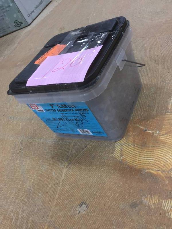 lot 120 image: Grip Rite 2 Electro Galvanized Roofing