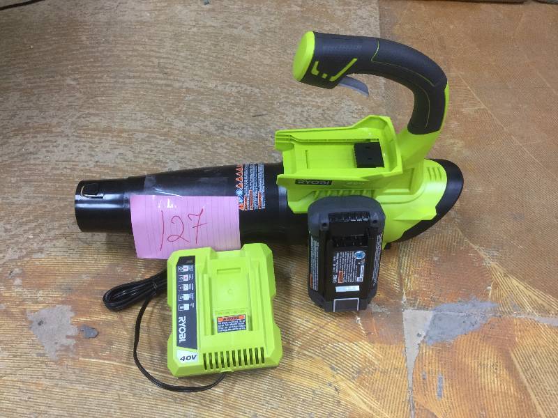 lot 127 image: Ryobi Cordless Jet Fan Blower 40 V Never Used