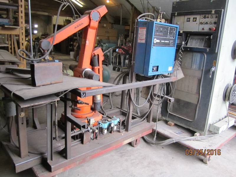 lot 6 image: ASEA Robotic welder with Miller int...