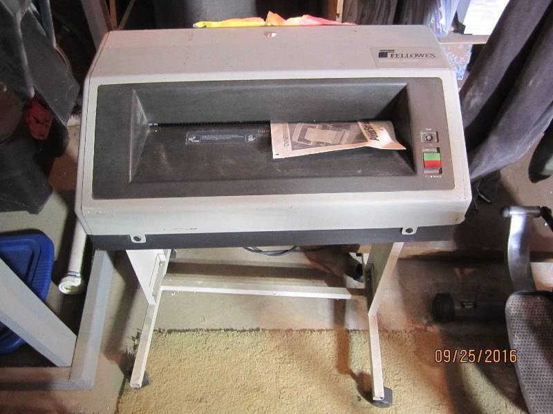 lot 56 image: Fellowes industrial power shredder...