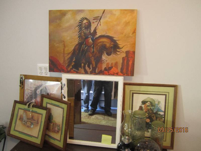 lot 82 image: Lot of western and indian art, mirr...