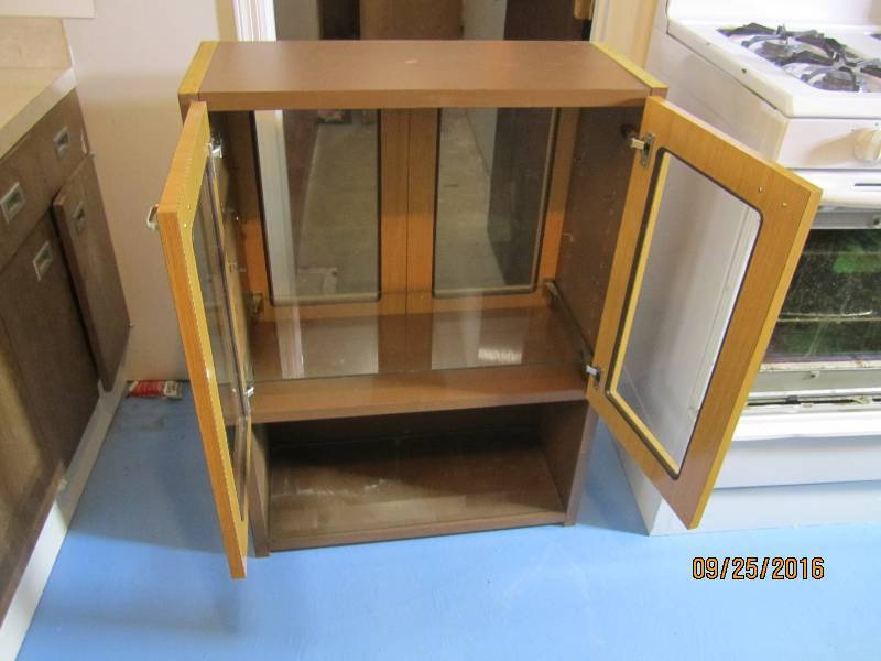 lot 92 image: 29 x 14  41 tall glassfront door, ...