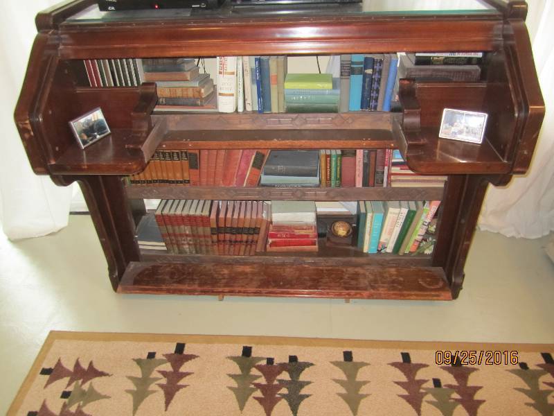 lot 109 image: Vintage organ shell finished as a w...