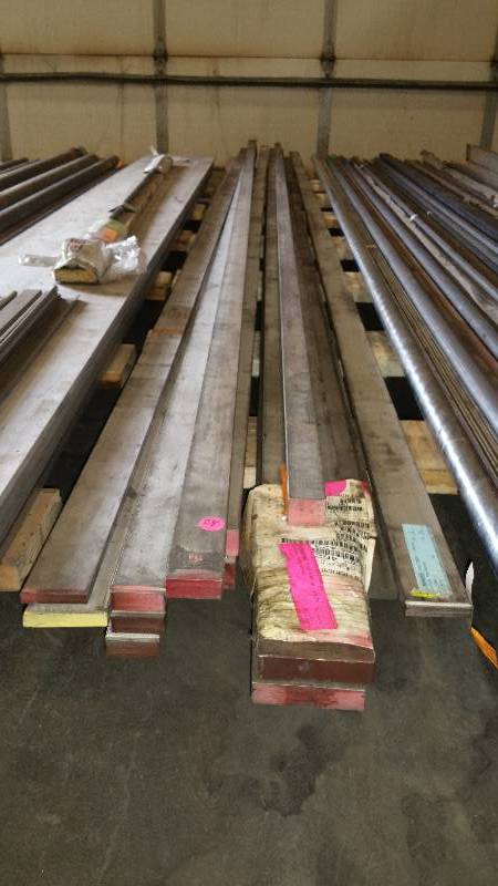 Large Group of 12 Stainless Steel Flat Bars