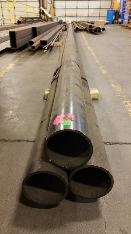 (3) 20 Large Steel Round Tubes - Black Finish