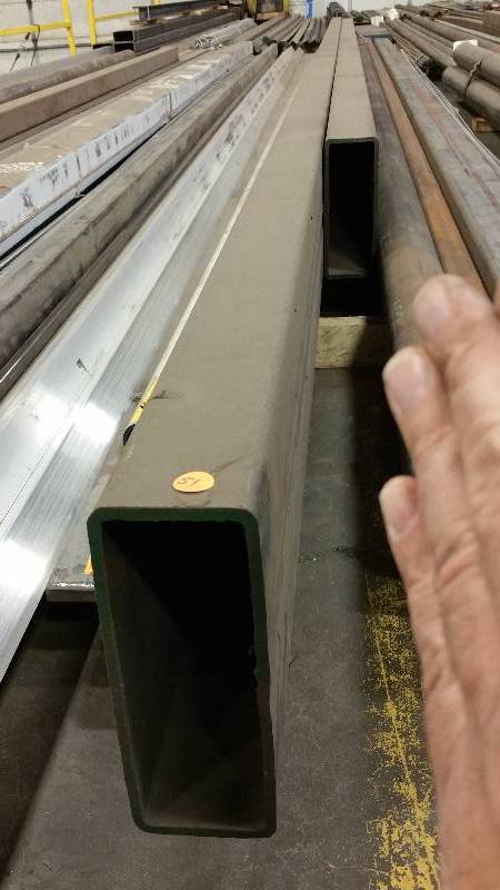(2) Steel Rectangular Tubes