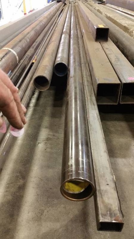 (4) Steel Pieces - Tubes and Rectangle
