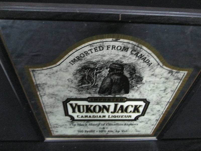 lot 10 image: Yukon Jack Bar Mirror
