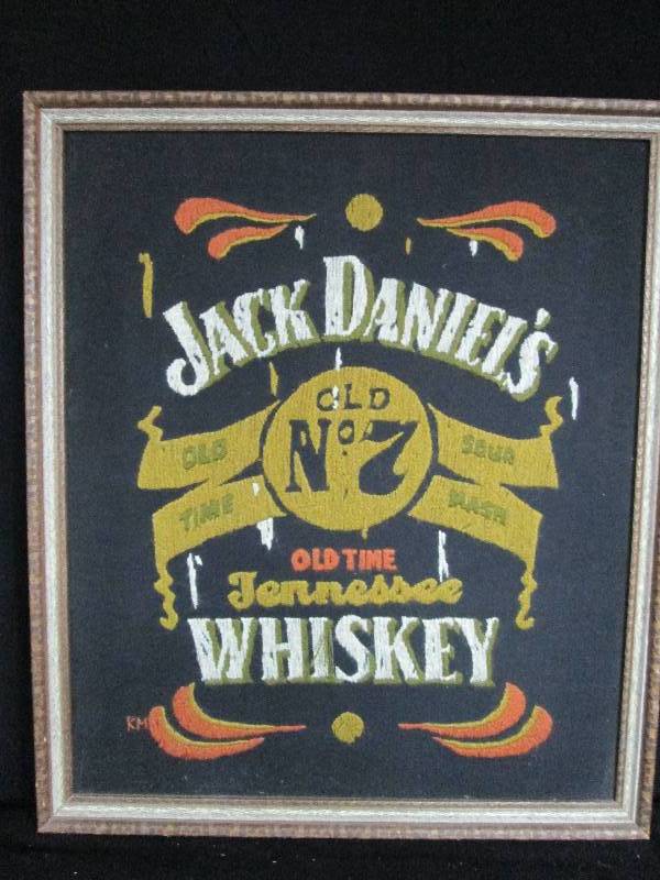 lot 13 image: Jack Daniels Needle Work Picture