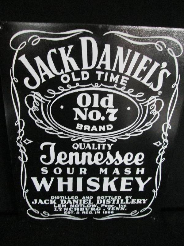 lot 14 image: Jack Daniels Collectable Tin Sign