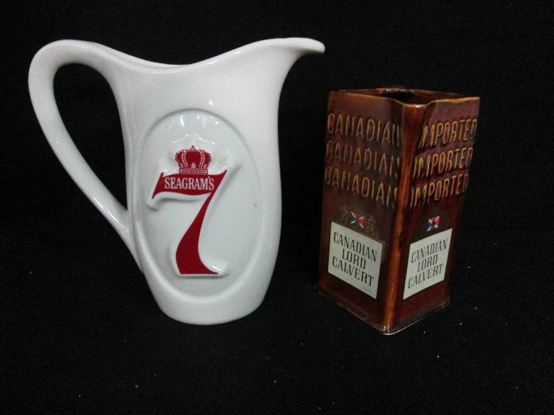 lot 29 image: Seagrams 7 & Lord Calvert Pitchers