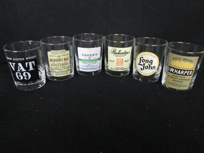 lot 38 image: 6 Short Drink Glasses