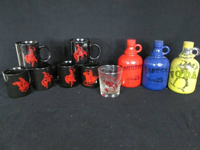 lot 41 image: Cowboy Coffee Mugs