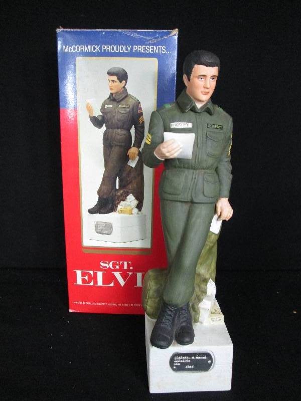 lot 46 image: McCormick SGT Elvis Decanter