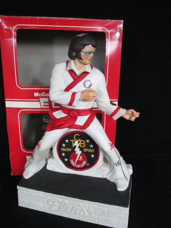 lot 49 image: McCormick Kung Fu Elvis Decanter