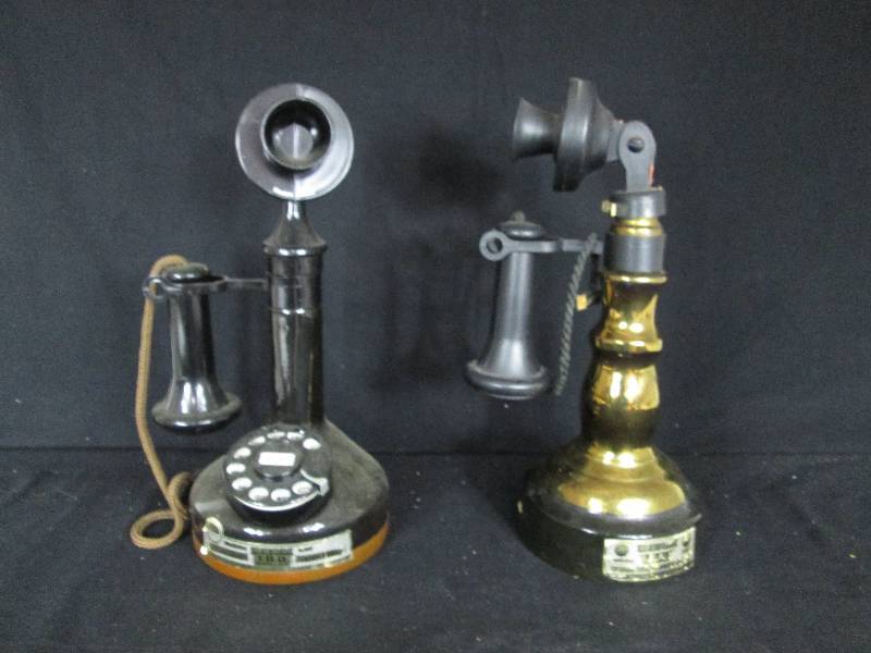 lot 59 image: Jim Beam Candle Stick Telephone Decanters