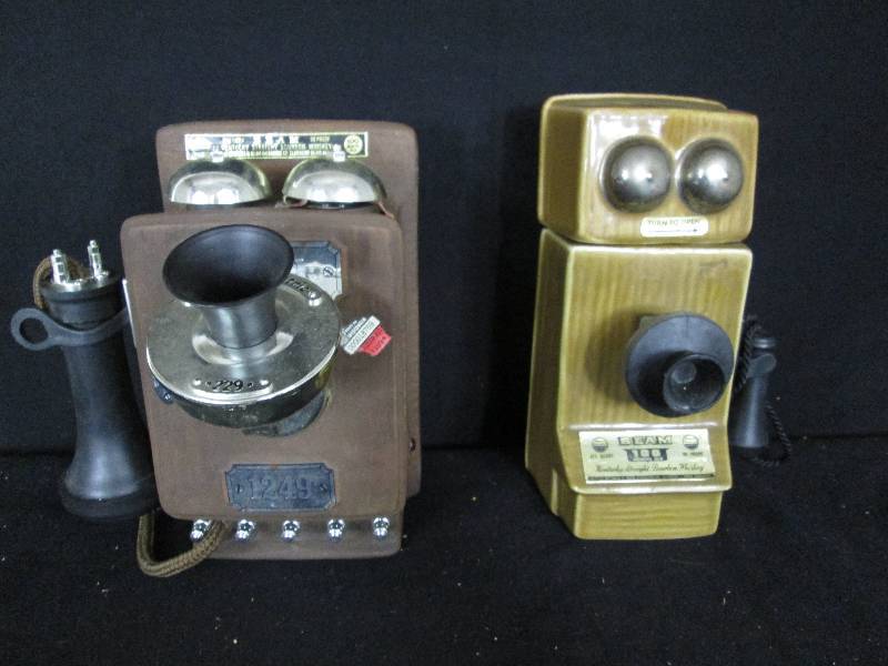 lot 58 image: Jim Beam Wall Telephone Decanters