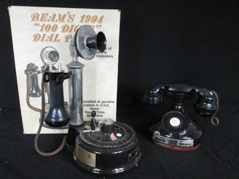 lot 61 image: Jim Beam 100 Digit Telephone Decanters