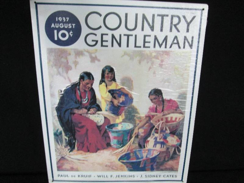 lot 85 image: Collectable Tin Sign The Country Gentleman Magazine
