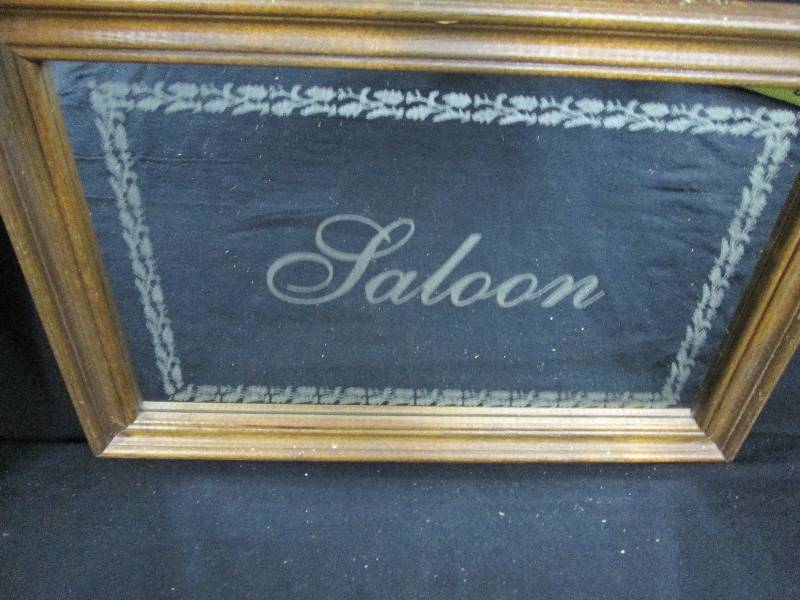 lot 87 image: Saloon Mirror Sign