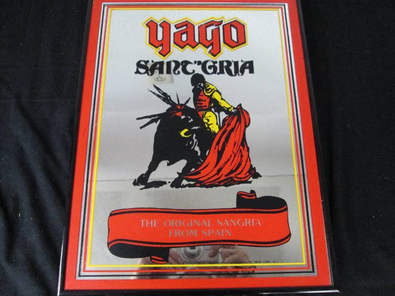 lot 97 image: Yago Sangria Advertising Mirror