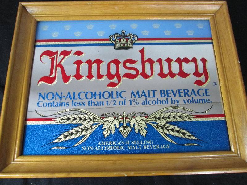 lot 98 image: Kingsbury Non-Alcoholic Bar Mirror