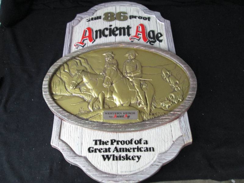 lot 102 image: Ancient Age Whiskey Bar Sign
