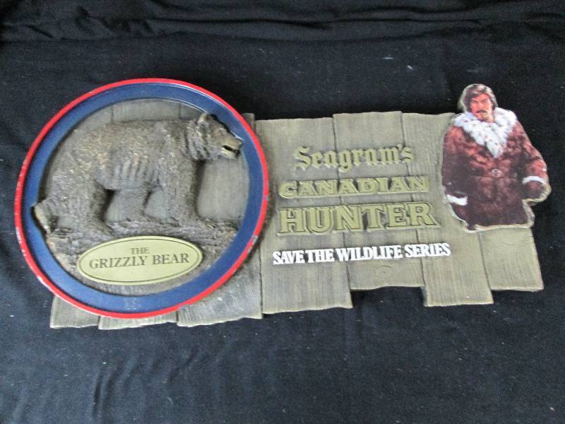 lot 107 image: Seagrams Canadian Hunter Bar Sign