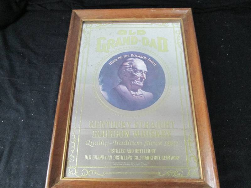 lot 111 image: Old Grand Dad Whiskey Mirror